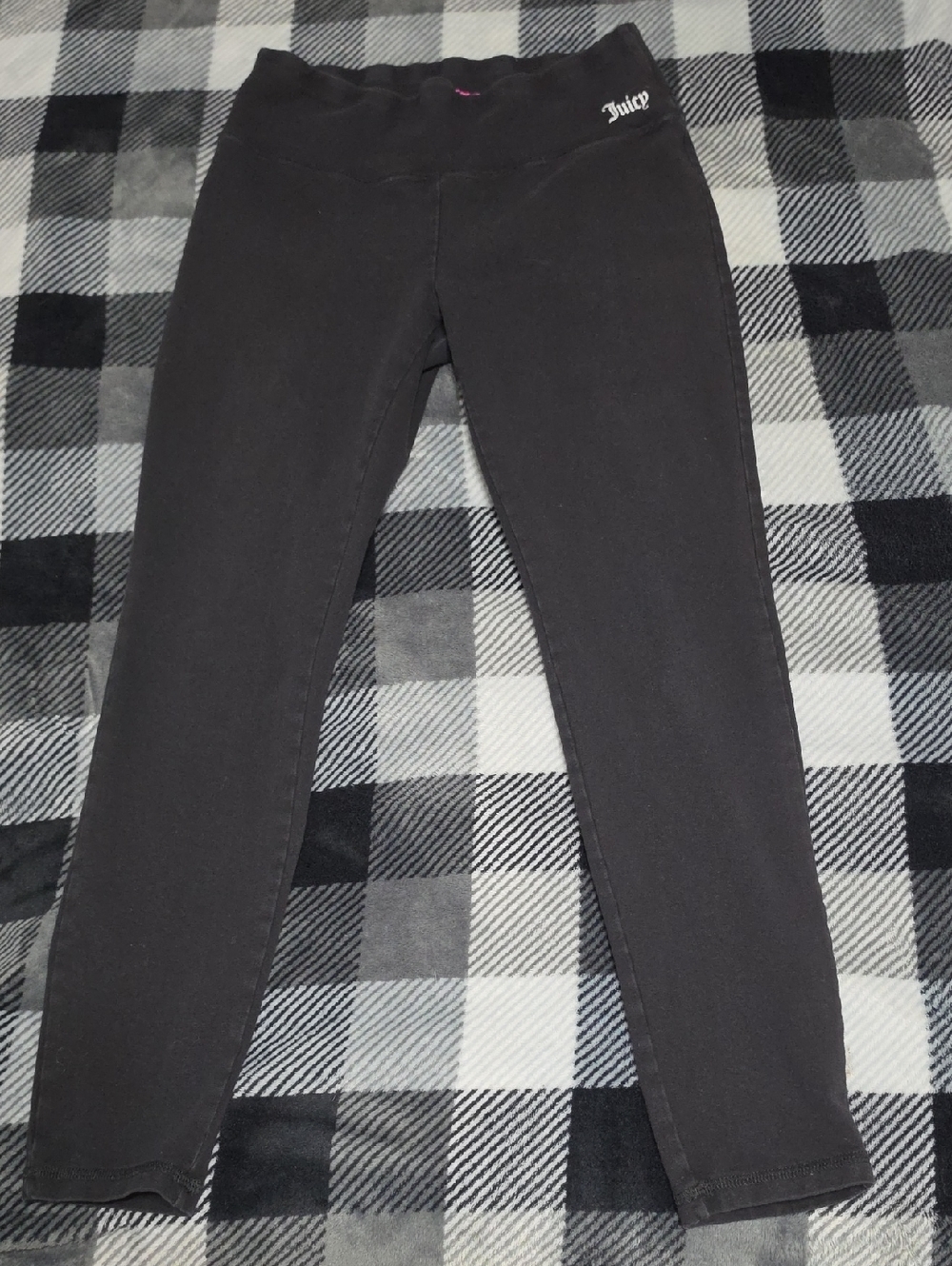 Juicy Couture Sport Leggings Black Women’s Size Large L 24" Inseam